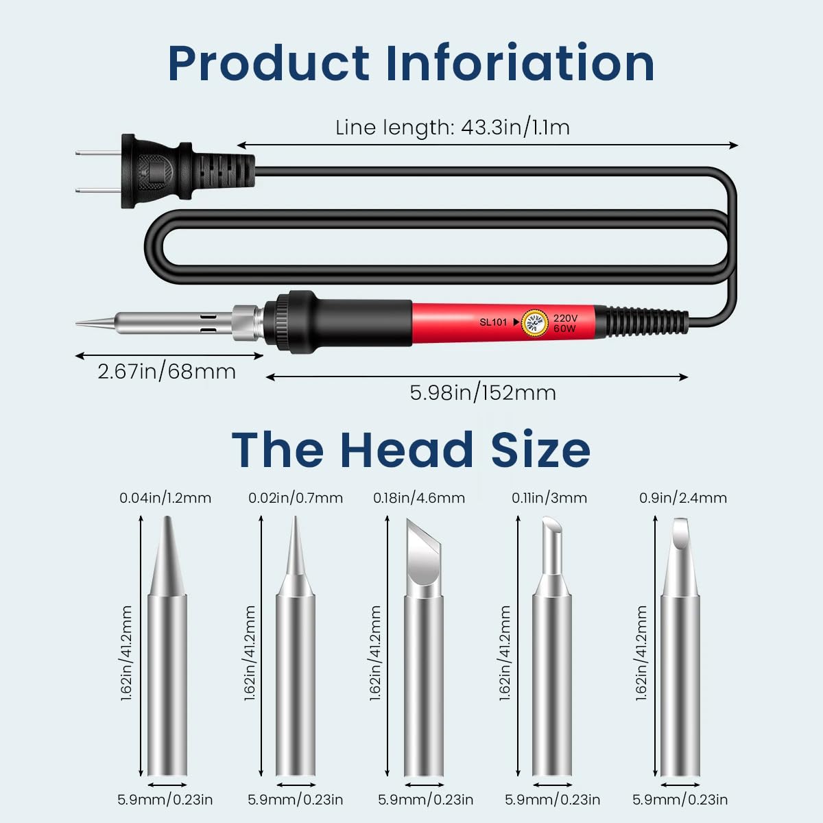 Serplex Soldering Iron Kit with Multimeter, 60W LCD Digital Display Welding Tool 180-500 Degree Soldering Tool Kit with 5Pcs Solder Iron Tips Comprehensive Soldering Set for Electrical Repairs Serplex Soldering Iron Kit with Multimeter, 60W LCD Digital Display Welding Tool 180-500 Degree Soldering Tool Kit with 5Pcs Solder Iron Tips Comprehensive Soldering Set for Electrical Repairs